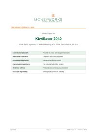 White Pages #4 KiwiSaver 2040