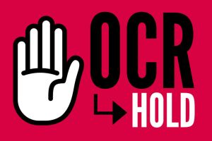 OCR on hold