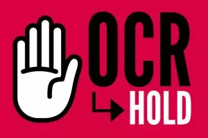 OCR on hold