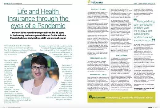 Life and health insurance through the eyes of a pandemic